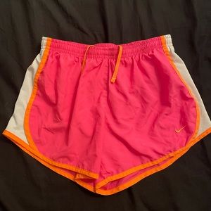 Hot pink Nike shorts